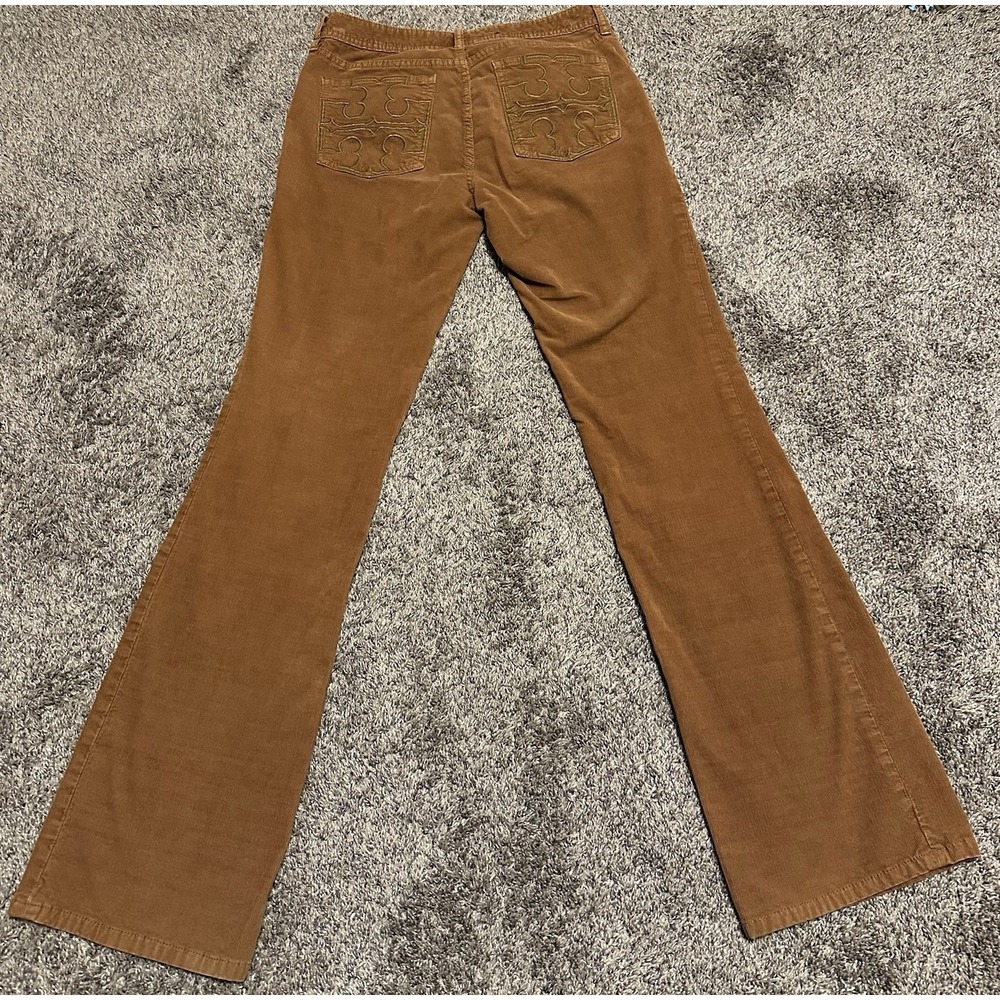 Tory Burch Tan/Brown Corduroy Pants Boot Cut/Flare - Sz 28 - Picture 10 of 15
